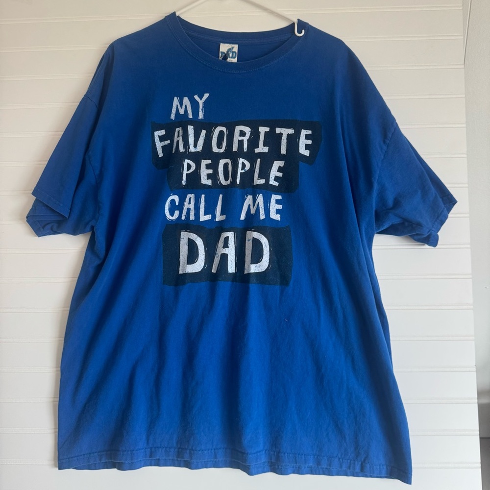 Men’s “ My Favorite People Call Me Dad” Blue Graphic T-Shirt 2XL